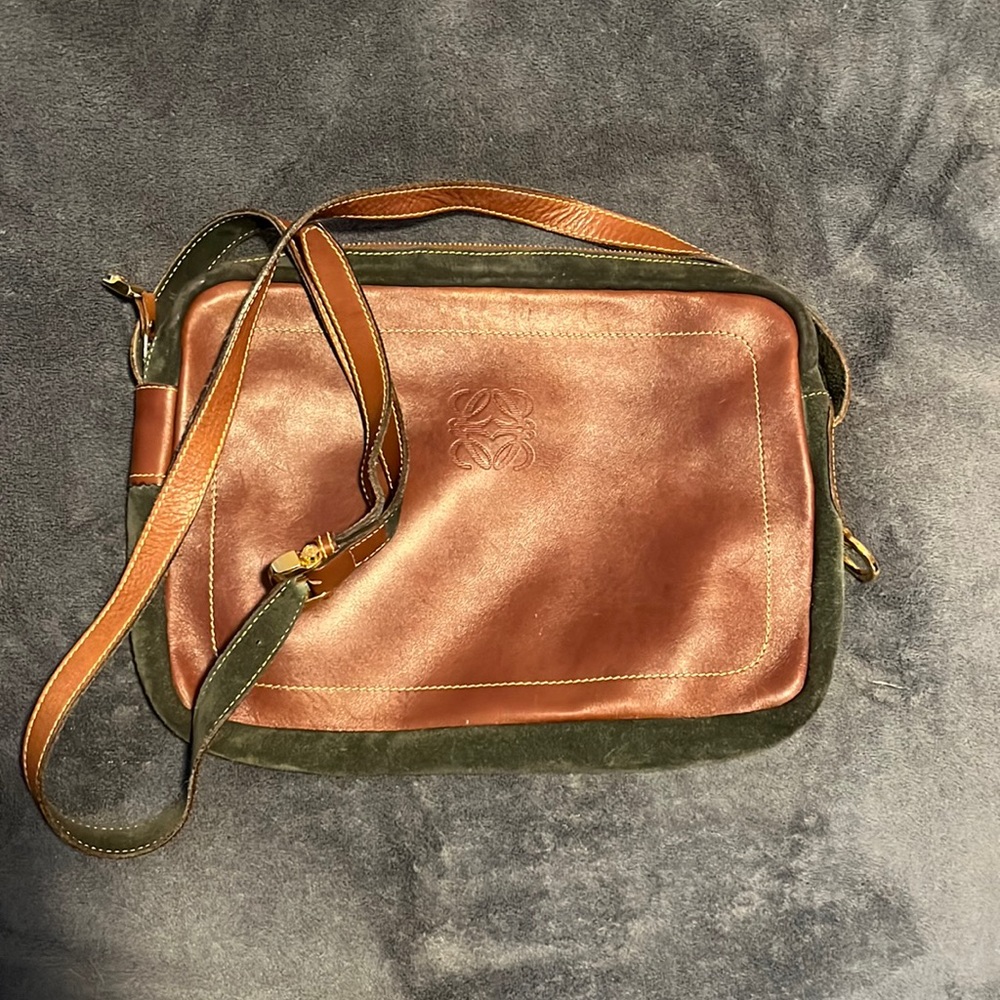rare vintage loewe madrid 1846 purse/bag